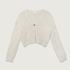 oak fort fuzzy cardigan